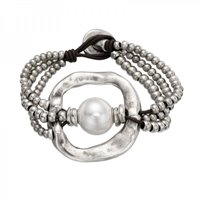 Armband Unode50 Dame CLASICOS PERLAS in Stahl Perla PUL1130MTLBPL0M - PUL1130MTLBPL0M